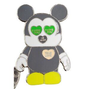 Disney Mickey Mouse Trading Pin Heart True Love Vinylmation Lapel Pin Brooch